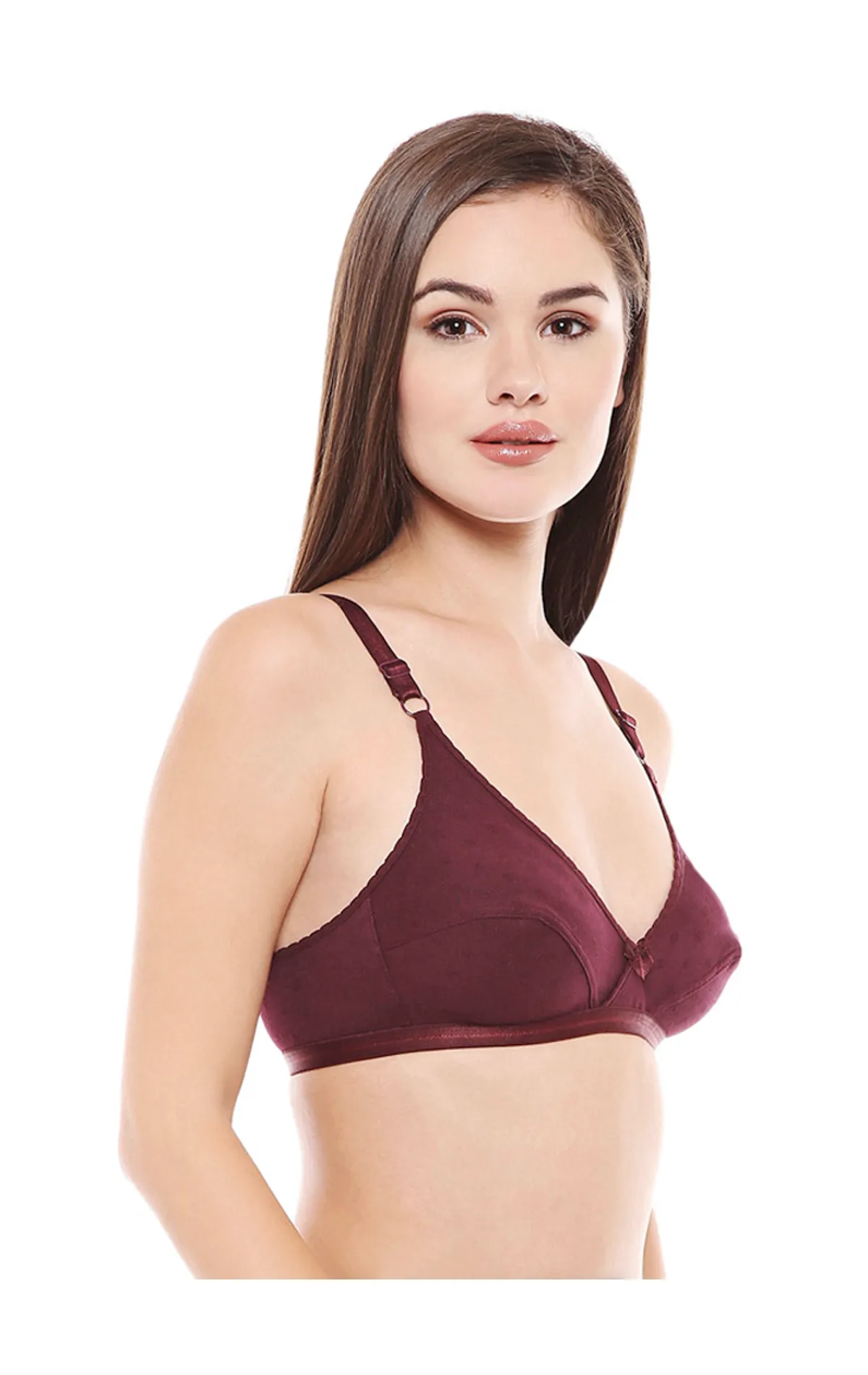 Buy Body tonic Women Everyday Casual Non Padded Bra Combo Pack of 3 (B,  Maroon,Purple,Red, 32B) at